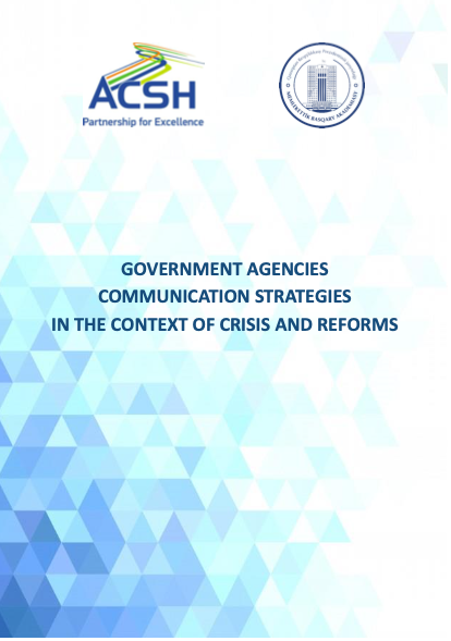 Government agencies communication strategies in the context of crisis and reforms